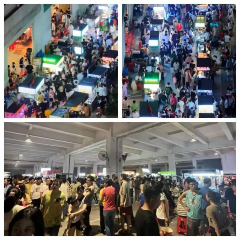 夜市遷入摩創(chuàng)園后的經(jīng)營(yíng)狀況。